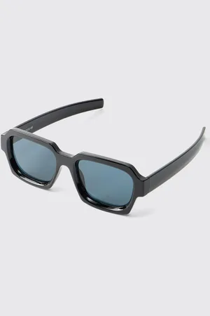 Boohoo Gafas De Sol Negras Rectangulares