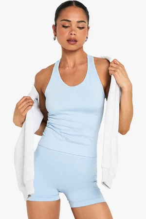 Boohoo Top Sin Costuras Con Espalda De Nadador