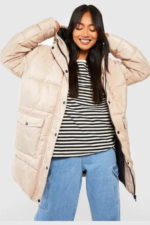 Boohoo Chaqueta Acolchada Con Capucha Y Bolsillos