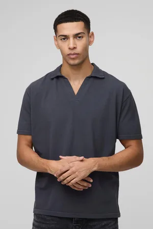 Boohoo Polo Oversize De Piqué Lavado Con Cuello De Pico