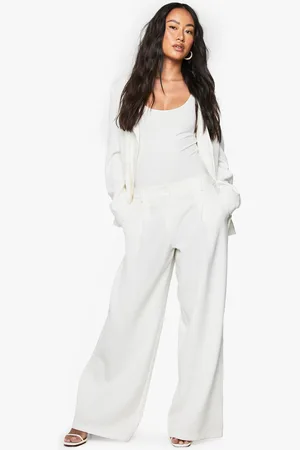 Boohoo Pantalón De Traje Entallado De Pernera Ancha