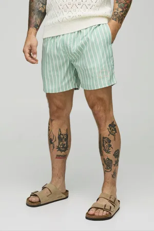 Boohoo Bañador De Largo Medio Con Rayas