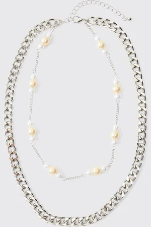 Boohoo Collar De Cadena Con Colgante De Sol Y Perlas