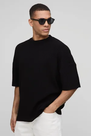 Boohoo Conjunto De Pantalón Corto Y Camiseta Recta De Punto Y Canalé