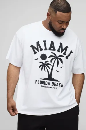 Boohoo Camiseta Plus Oversize Con Estampado De Palmeras Miami