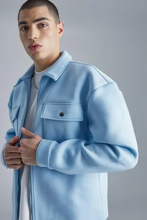 Boohoo Sobrecamisa Recta De Neopreno Con Cremallera
