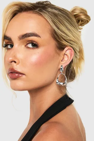 Boohoo Pendientes De Plata Fundida