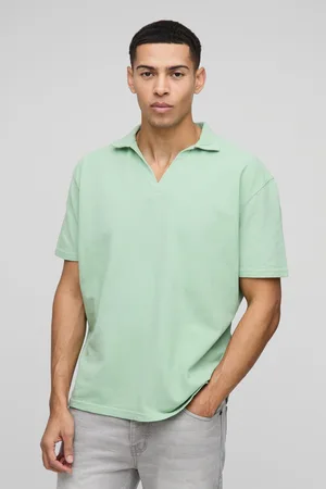 Boohoo Polo Oversize De Piqué Lavado Con Cuello De Pico