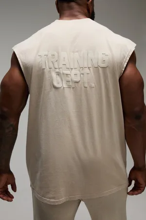 Boohoo Camiseta Sin Mangas Man Active Oversize Con Lavado A La Piedra
