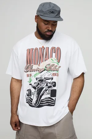 Boohoo Camiseta Plus Oversize Con Estampado De Monaco Racing Car