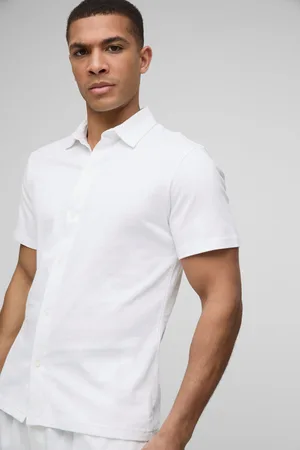 Boohoo Camisa Ajustada De Manga Corta Y Tela Jersey