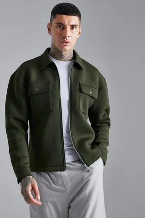 Boohoo Sobrecamisa Recta De Neopreno Con Cremallera