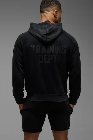 Boohoo Chándal Man Active Oversize De Pantalón Corto Con Lavado A La Piedra Y Estampado Training Dept