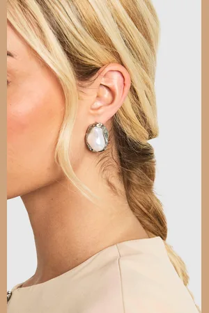Boohoo Anillo De Plata Con Perlas Fundidas