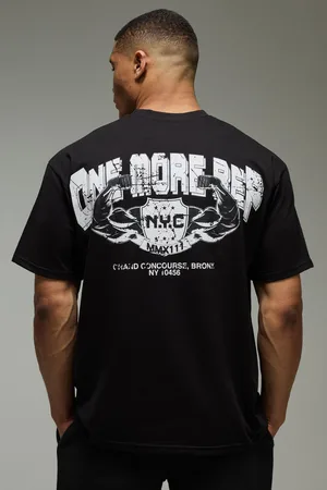 Boohoo Camiseta Man Active Oversize Con Estampado One More Rep Nyc