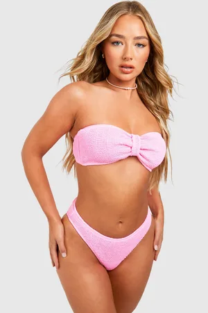 Boohoo Biquini Premium Palabra De Honor Fruncido Con Nudo