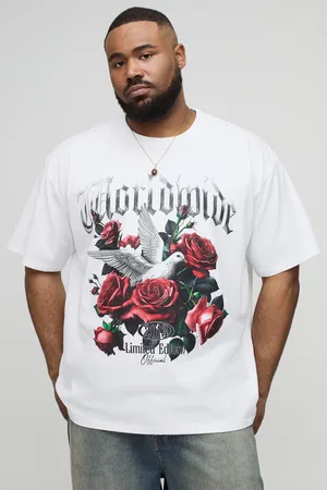 Boohoo Camiseta Plus Oversize Con Estampado De Flores World Wide