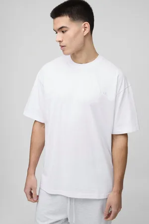 Boohoo Hombre. Camiseta Oversize Con Cuello De Caja