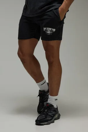 Boohoo Pantalón Corto Man Active Con Lavado A La Piedra One More Rep Nyc