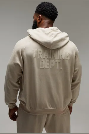 Boohoo Chándal Man Active Oversize De Pantalón Corto Con Lavado A La Piedra Y Estampado Training Dept