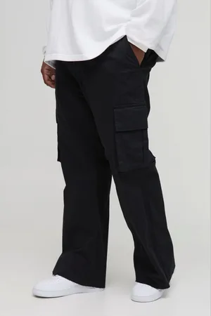 Boohoo Pantalón Plus Cargo De Campana Con Cintura Fija