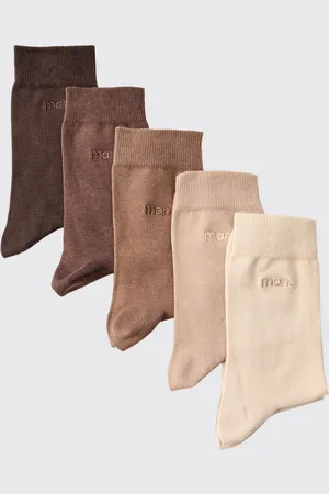 Boohoo Pack De 5 Pares De Calcetines Deportivos Con Bordado Man