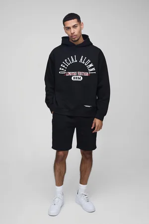 Boohoo Chándal Oversize Official De 330G/M² Con Pantalón Corto Y Capucha