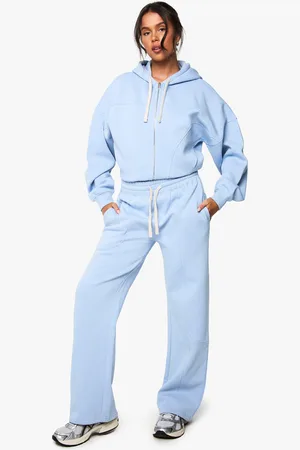 Boohoo Pantalón Deportivo De Pernera Ancha Con Detalle De Costuras