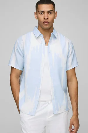 Boohoo Camisa De Manga Corta Con Estampado Abstracto A Gran Escala