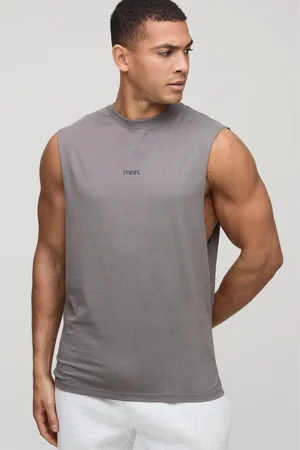 Boohoo Hombre. Top Sin Mangas Básico Con Sisa Ancha