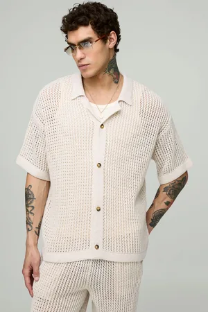 Boohoo Conjunto De Pantalón Holgado Y Camisa Oversize De Punto Con Solapas