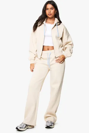 Boohoo Pantalón Deportivo De Pernera Ancha Con Detalle De Costuras