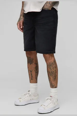 Boohoo Pantalón Corto Tall Vaquero Holgado Sin Tratar