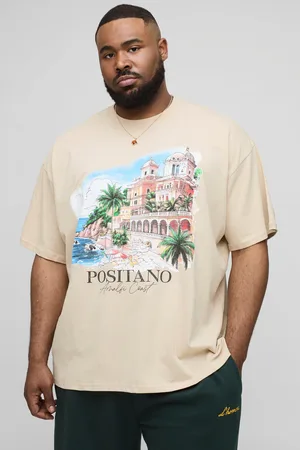 Boohoo Camiseta Plus Oversize Con Estampado De Amalfi Coast