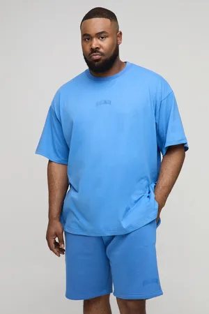 Boohoo Conjunto Plus Oversize De Pantalón Corto Y Camiseta Oversize Con Estampado Worldwide