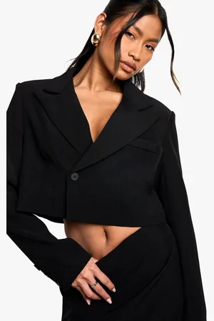 Boohoo Americana Crop Recta Entallada