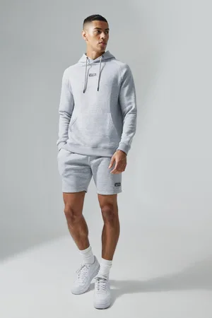 Boohoo Conjunto Man Active Deportivo De Pantalón Corto Y Sudadera Con Capucha