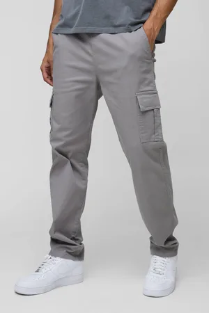Boohoo Pantalón Cargo De Pernera Recta Con Cintura Elástica