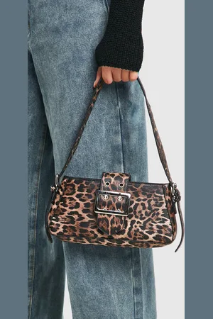 Boohoo Bolso De Hombro Con Hebilla Y Estampado De Leopardo