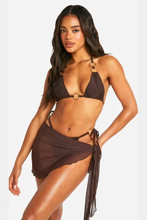 Boohoo Pareo Mini Para La Playa Con Atadura