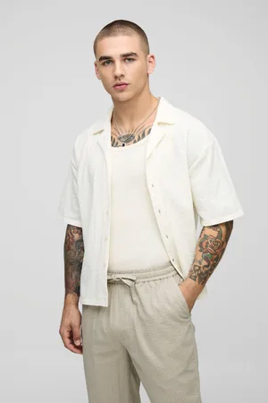 Boohoo Camisa Oversize Recta De Sirsaca Con Solapas