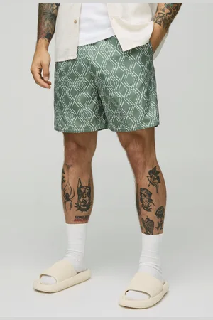 Boohoo Bañador De Largo Medio Con Estampado Abstracto