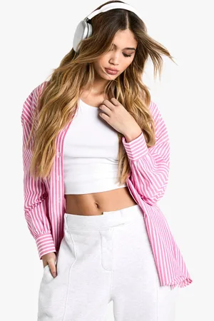 Boohoo Camisa Oversize De Raya Diplomática