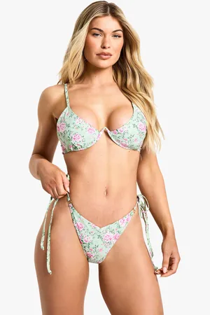 Boohoo Biquini Con Aros Y Estampado De Florecillas