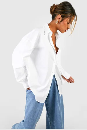 Boohoo Camisa Oversize De Algodón Popelina
