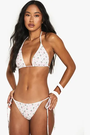 Boohoo Braguita De Biquini Essentials Con Atadura Lateral Y Estampado De Florecillas