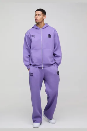 Boohoo Chándal Oversize Con Capucha, Cremallera Y Bordado De Estrellas