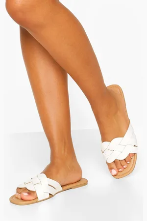 Boohoo Sandalias De Holgura Ancha Con Tira Entrelazada