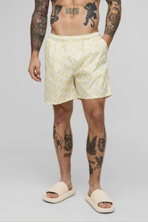 Boohoo Bañador De Largo Medio Con Estampado Abstracto