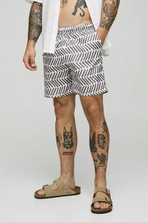 Boohoo Bañador De Largo Medio Con Estampado